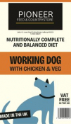 Pioneer Working Dog Chick & Veg 15kg VAT free